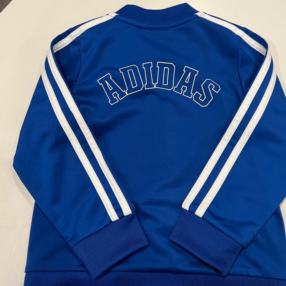 Adidas Tracksuit Blue Boys 3T Like New - Picture 4 of 6